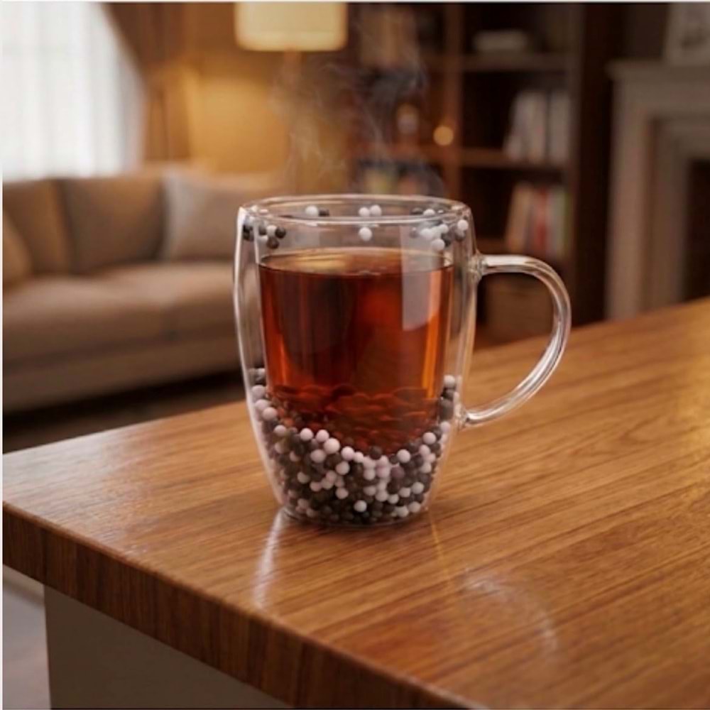 SAVOR ÇİFT CİDARLI BJK KULPLU BARDAK 350 ML