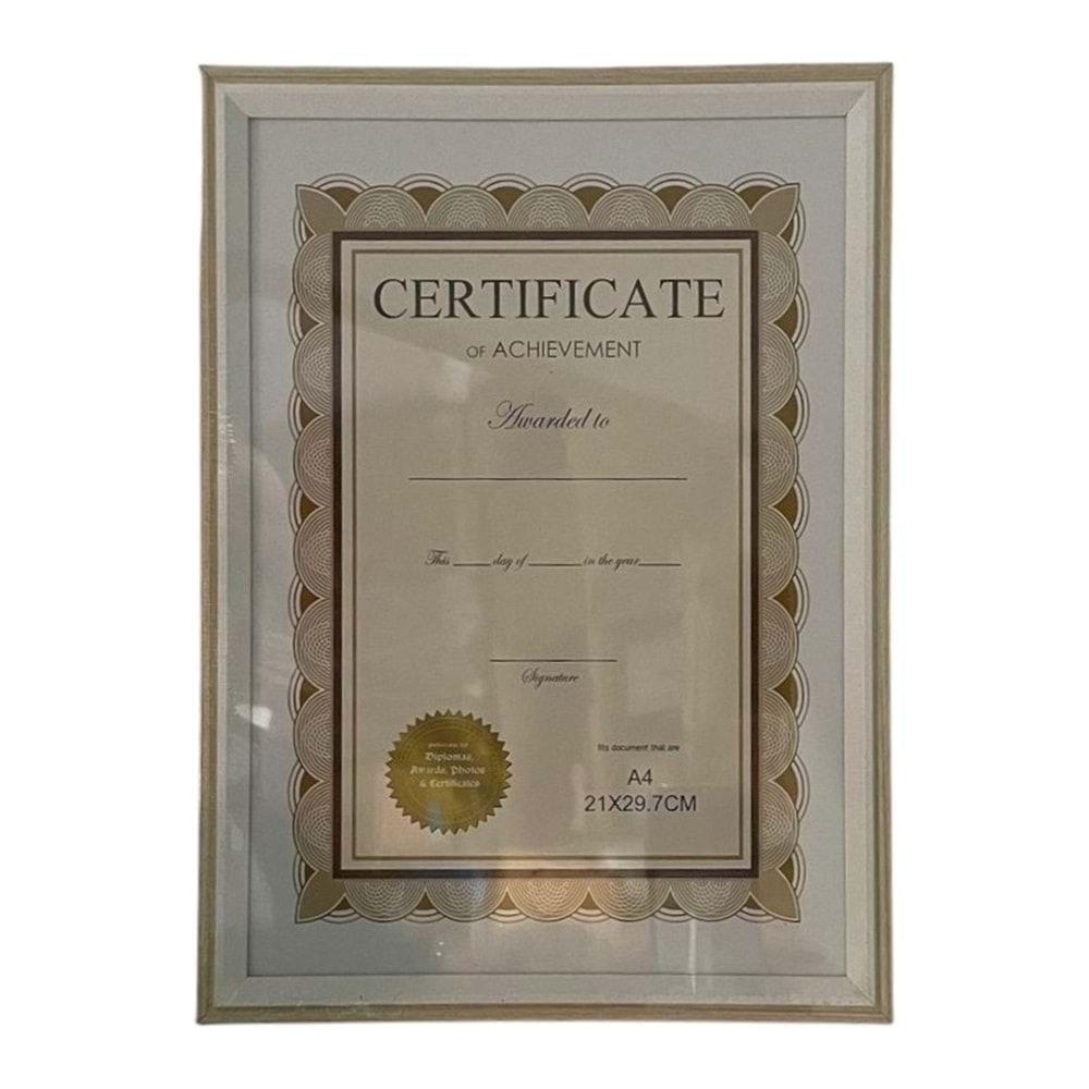 SWORD AHŞAP ÇERÇEVE A4 ÇERÇEVE 21CMX29,7CM