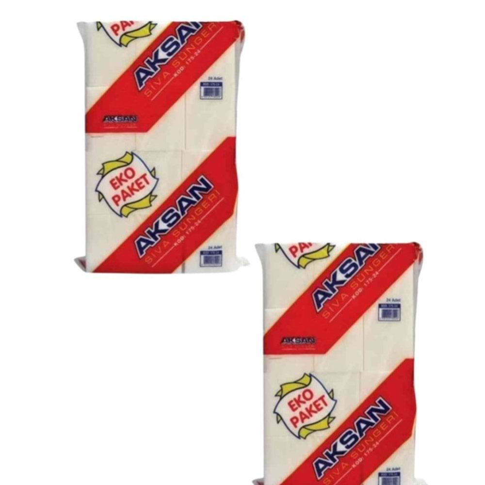 AKSAN SIVA SÜNGERİ 24 LÜ PAKET