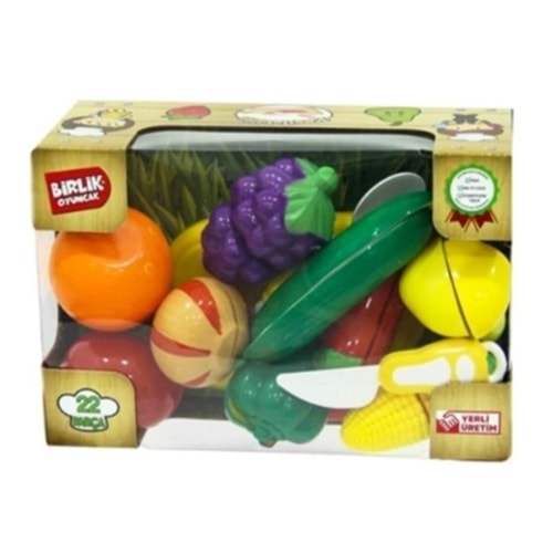 BİRLİK 22 PARÇA KESİLEBİLİR MEYVA SEBZE