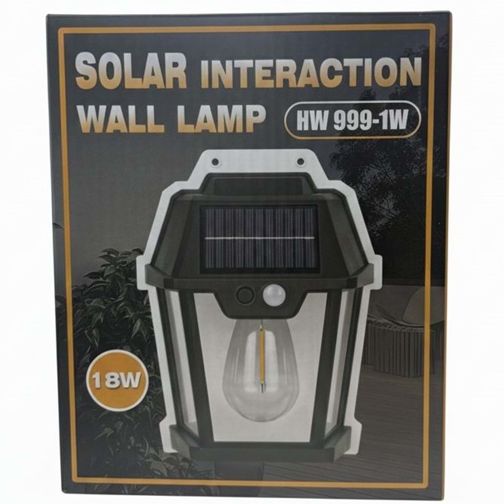 VOLEMİ GÜNEŞ ENERJİLİ DUVAR LAMBASI