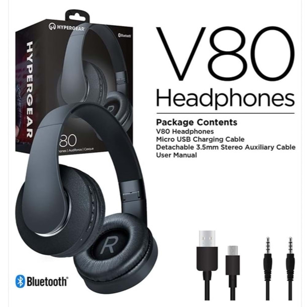 HYPERGEAR BLUTOOTH KULAK ÜSTÜ KULAKLIK V80