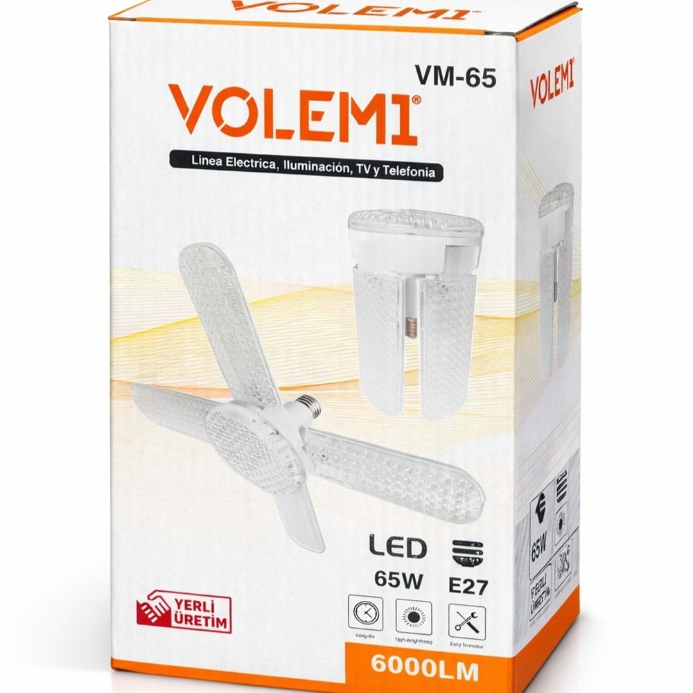 VOLEMİ LED AMPUL KATLANABİLİR IŞIK