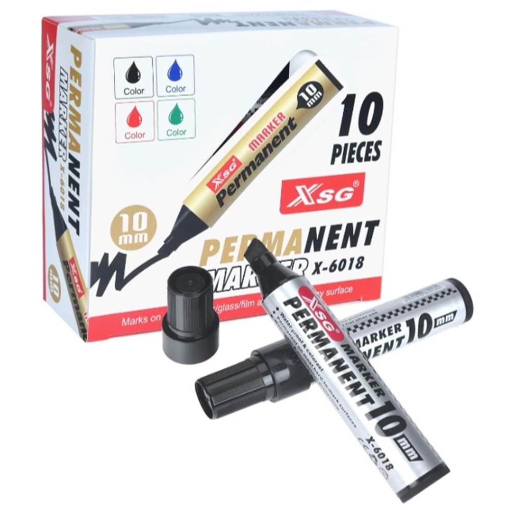 SGS PARMANENT MARKER KALEM KARIK KUTU 10 MM 10 ADET